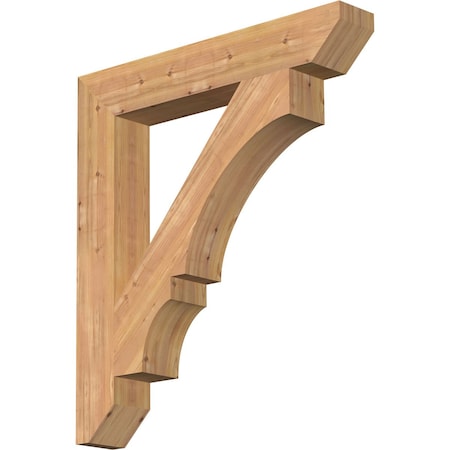 Ekena Millwork Balboa Slat Smooth Bracket, Western Red Cedar, 5 1/2"W x 36"D x 40"H BKT06X36X40BOA06SWR